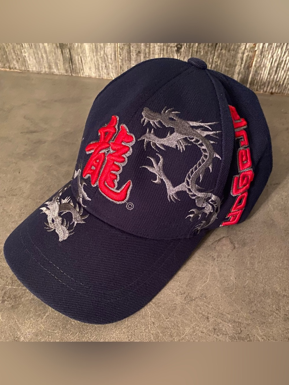 Vintage Mega USA Inc Dragon Hat – Y2K Cyber Grunge Snapback Cap